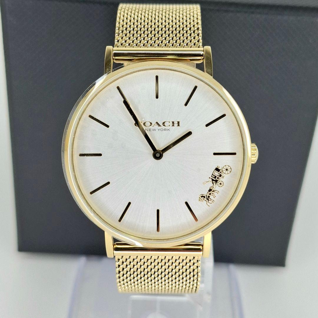 ✨美品未使用級 コーチ COACH 時計 ペリー ゴールド メッシュバンド