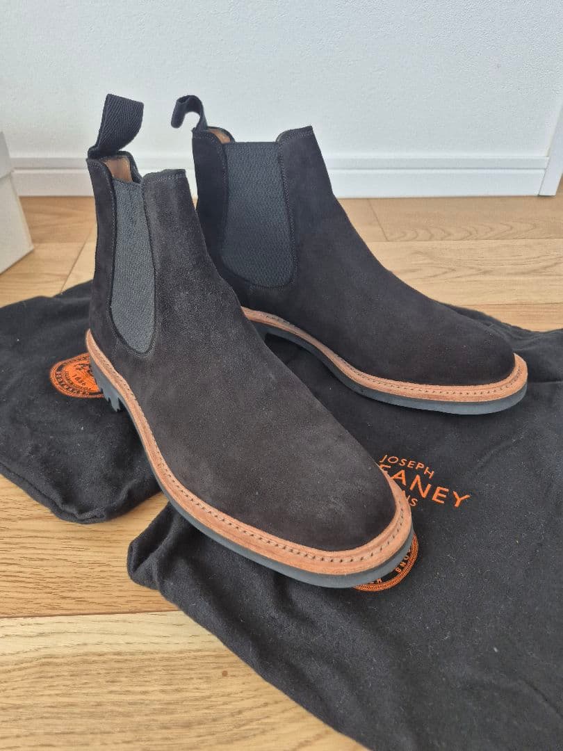 レア!COMOLI JOSEPH CEANEYスウェードサイドゴアブーツ美品