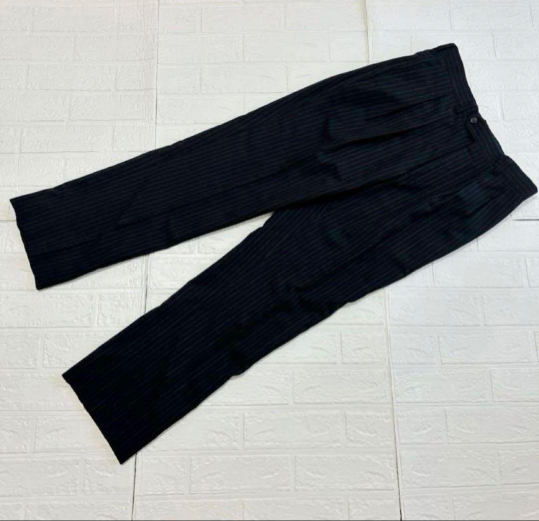 BURBERRY LONDON ストライプ 背抜き 裏地ロゴ 薄手