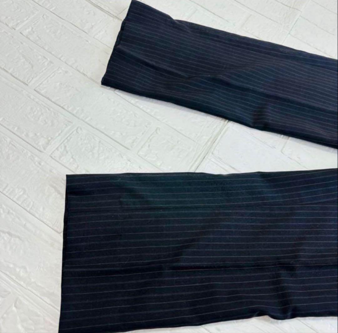 BURBERRY LONDON ストライプ 背抜き 裏地ロゴ 薄手