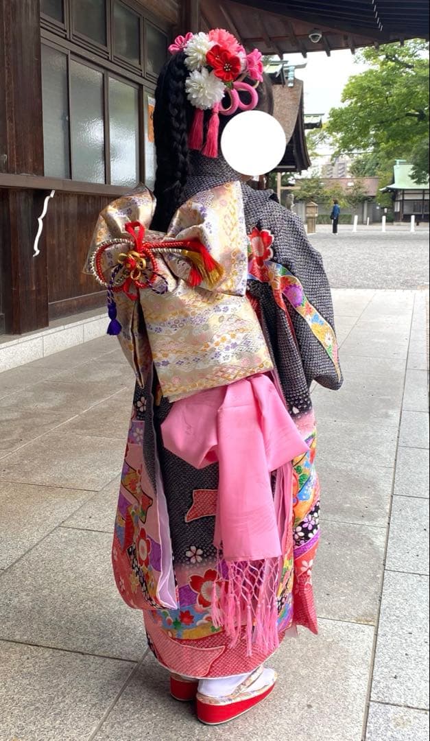 人気色⭐︎ 七五三 7歳 正絹 フルセット