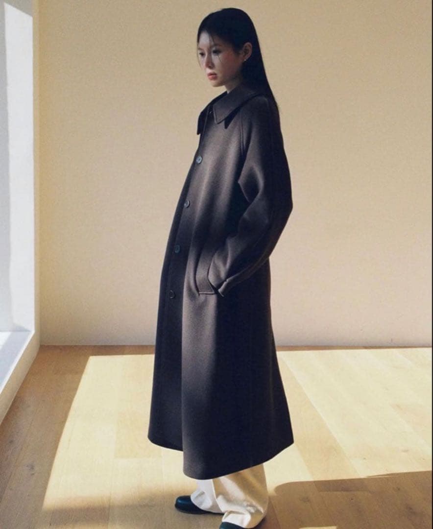 ohotoro margarine flared coat ベルト付き