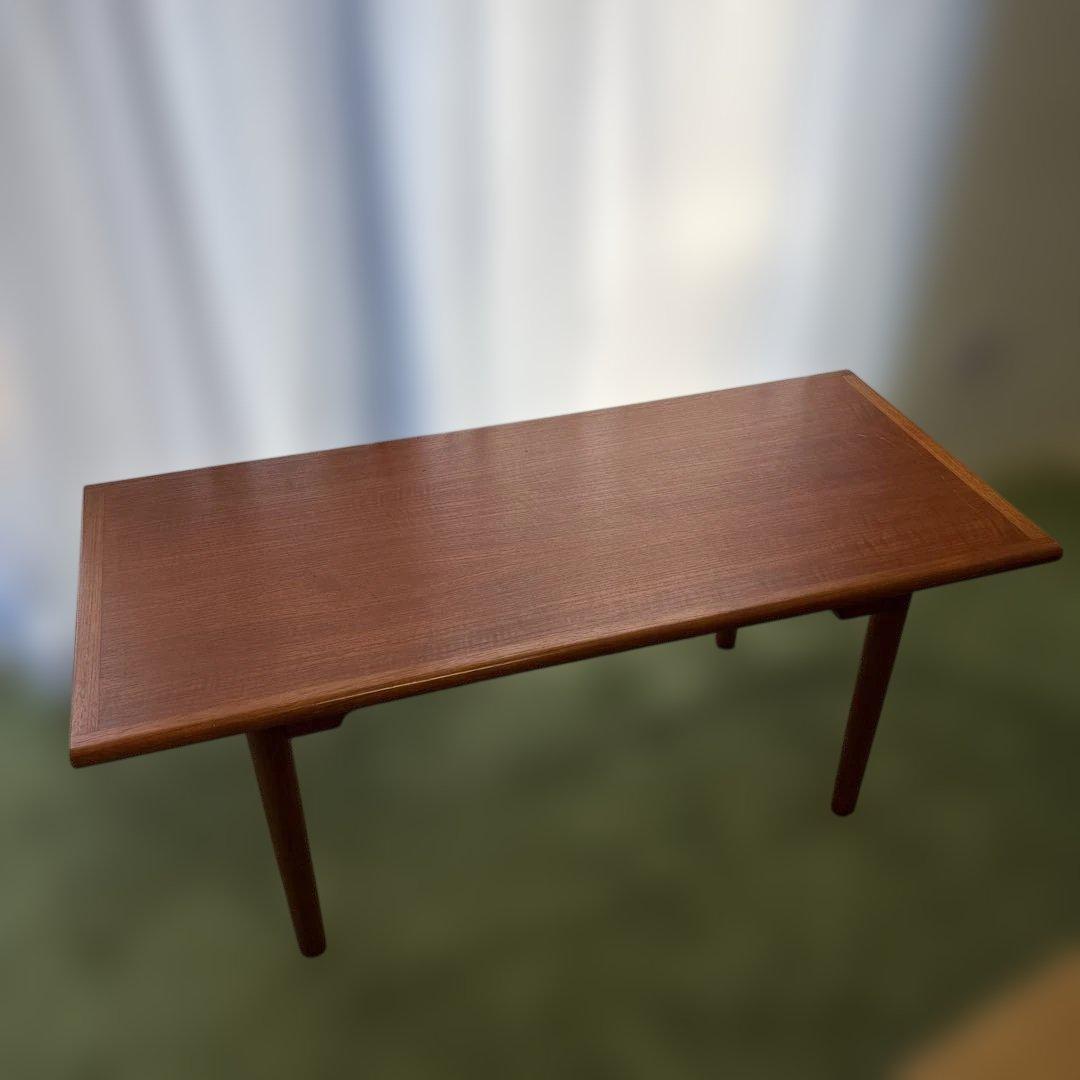 美品　ローテーブル　北欧デザイン　チーク材　センターテーブル