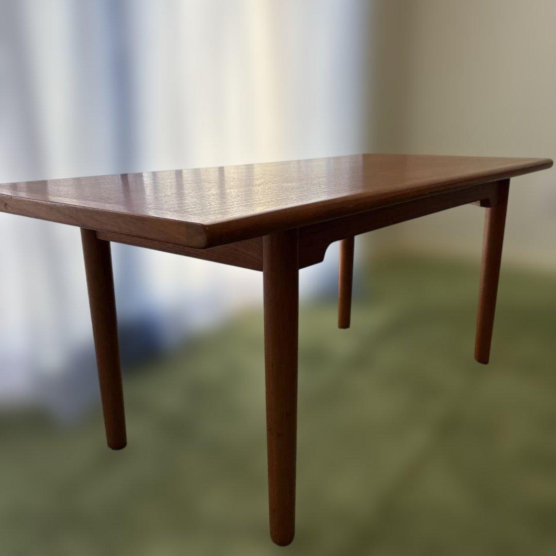 美品　ローテーブル　北欧デザイン　チーク材　センターテーブル