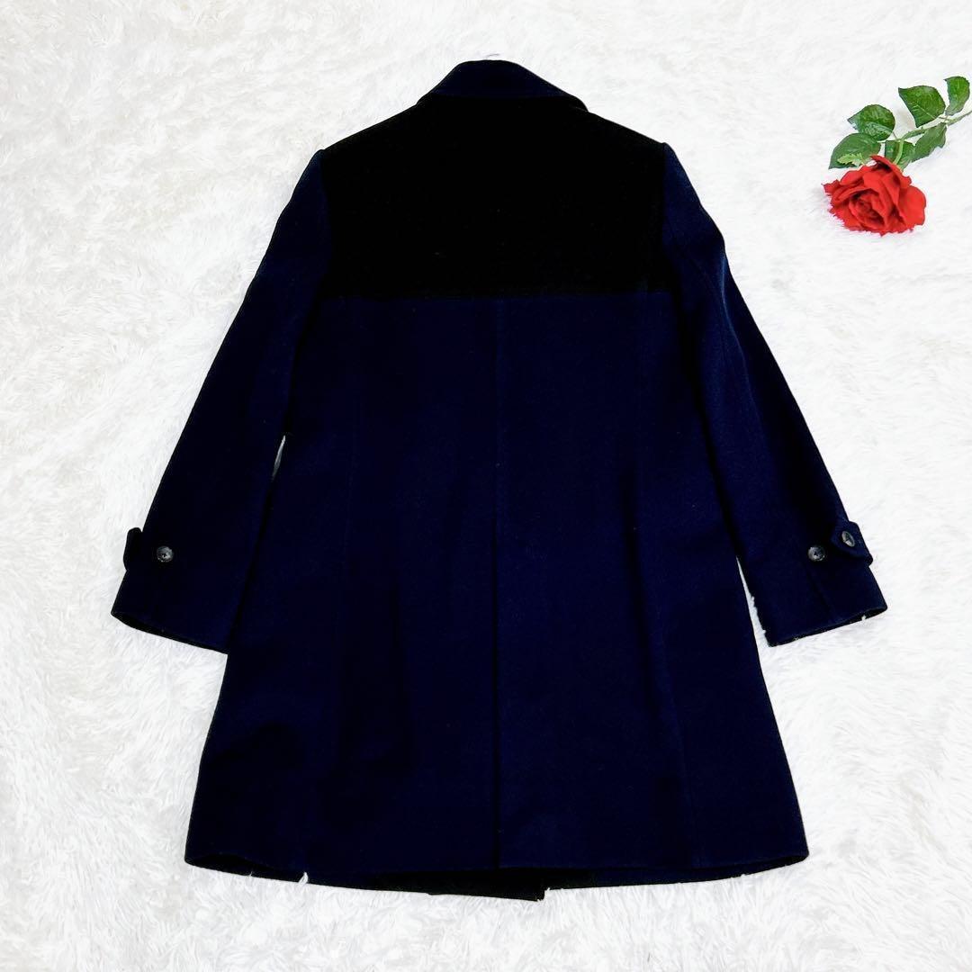 未使用級美品✨　ポールスミス　チェスターコート　ツートーン　ブラック　ネイビー