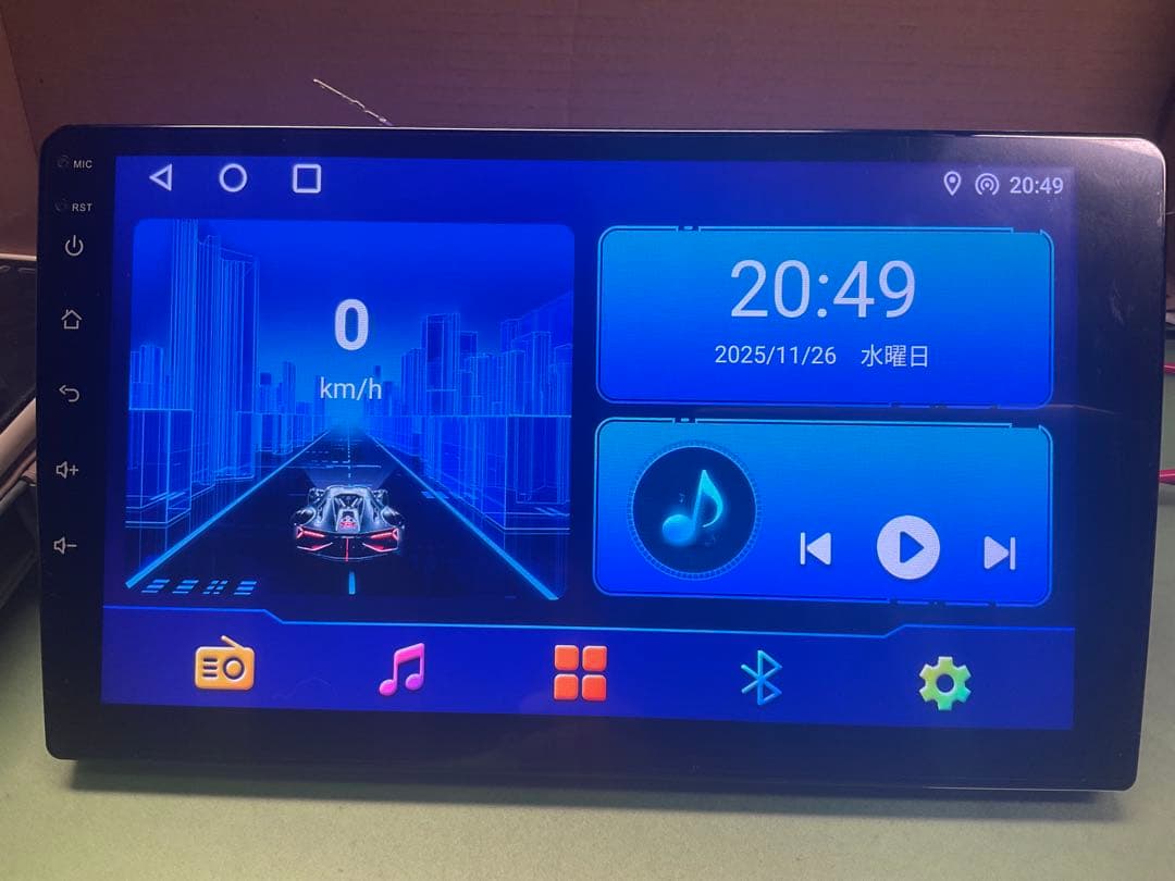 Android ナビ　CarPlay android auto アンプ付き
