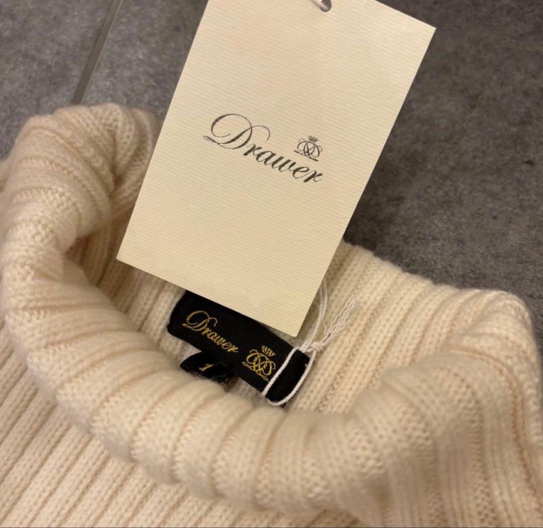 drawer ドゥロワー　ニットワンピース　カシミア混