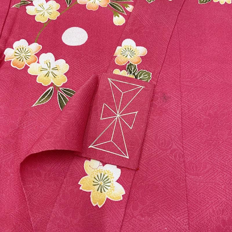 409ax42◎お宮参り 女児 アンティーク 祝い着 掛け着 産着 花車鞠◎