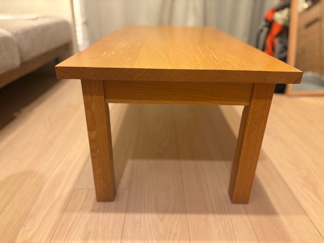 無印良品　ナチュラルオーク センターテーブル 約90cm