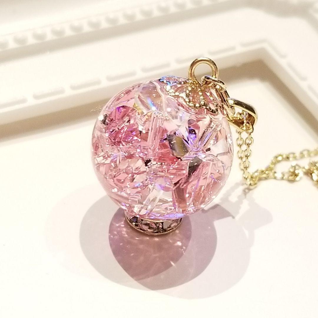 1675.スワロ入り♡ ドーム型レジンリング♡