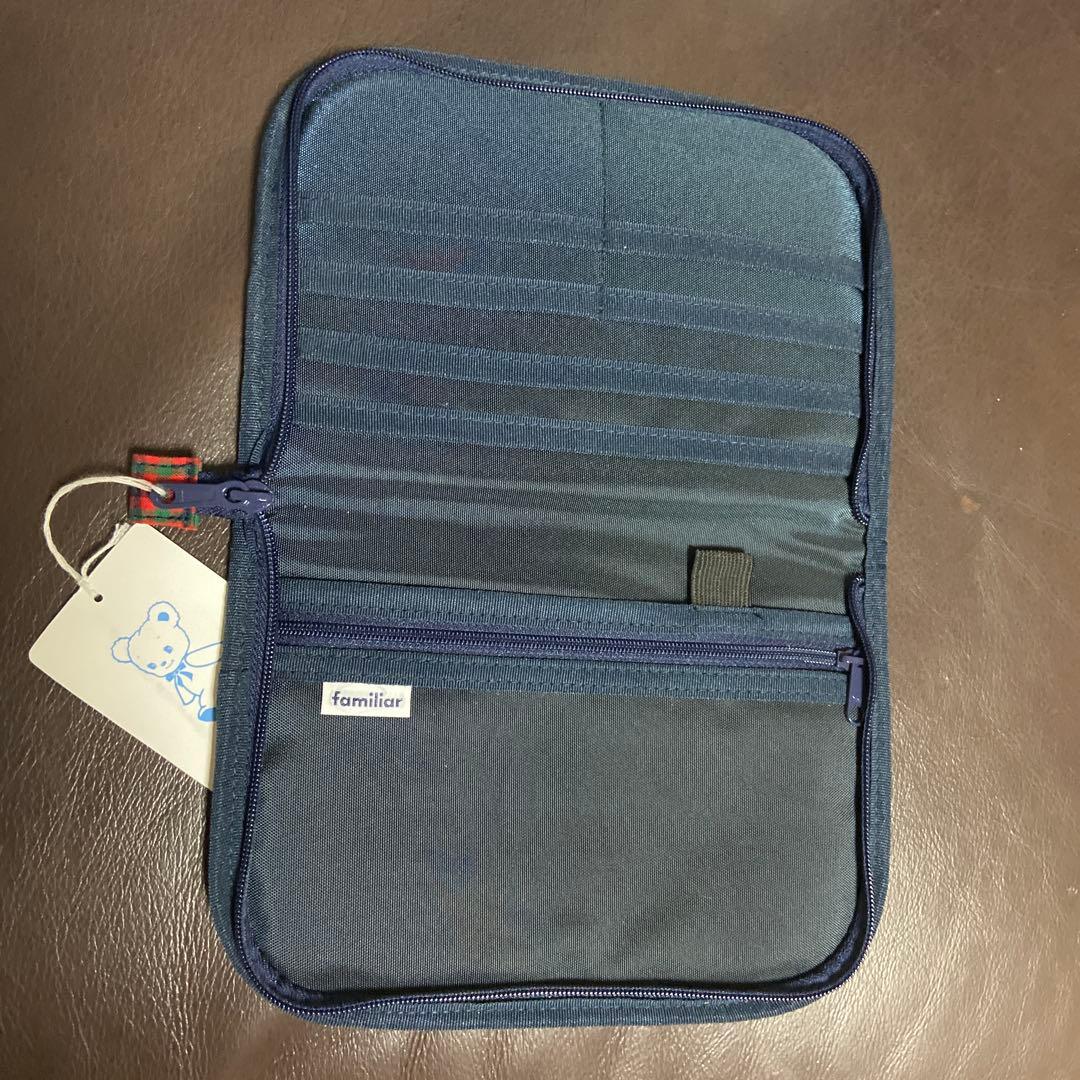 familiar 母子手帳ケース ネイビー
