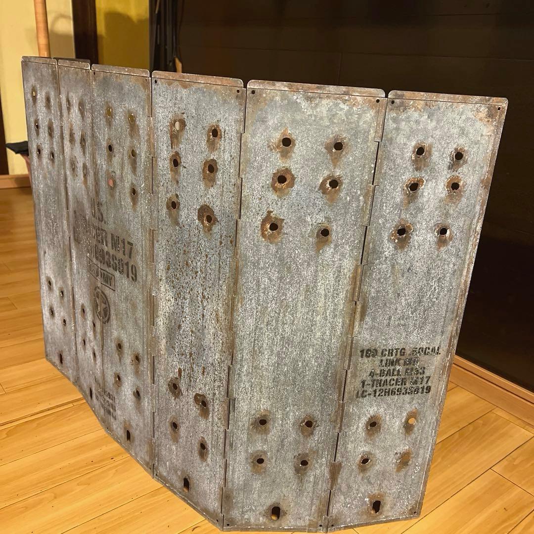 ウィンドスクリーン600cm ミリタリー.軍幕，焚き火，ソロキャンプ、未使用品