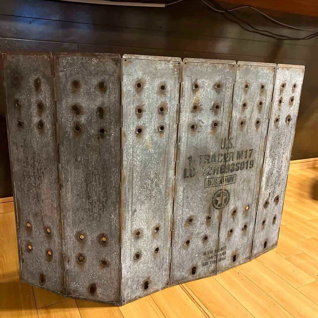 ウィンドスクリーン600cm ミリタリー.軍幕，焚き火，ソロキャンプ、未使用品