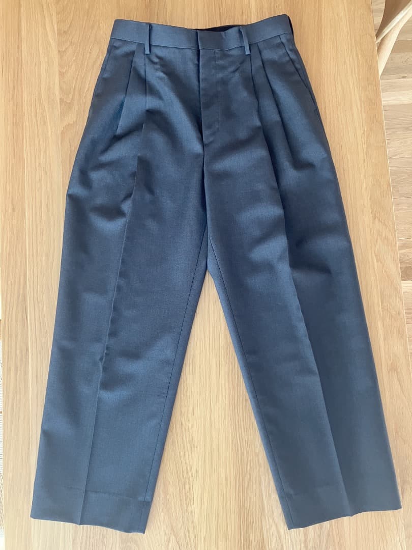 パンツ AURALEE / Bluefaced Wool Wide Slacks