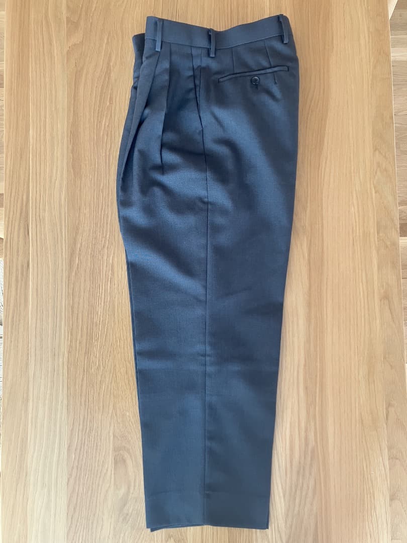 パンツ AURALEE / Bluefaced Wool Wide Slacks