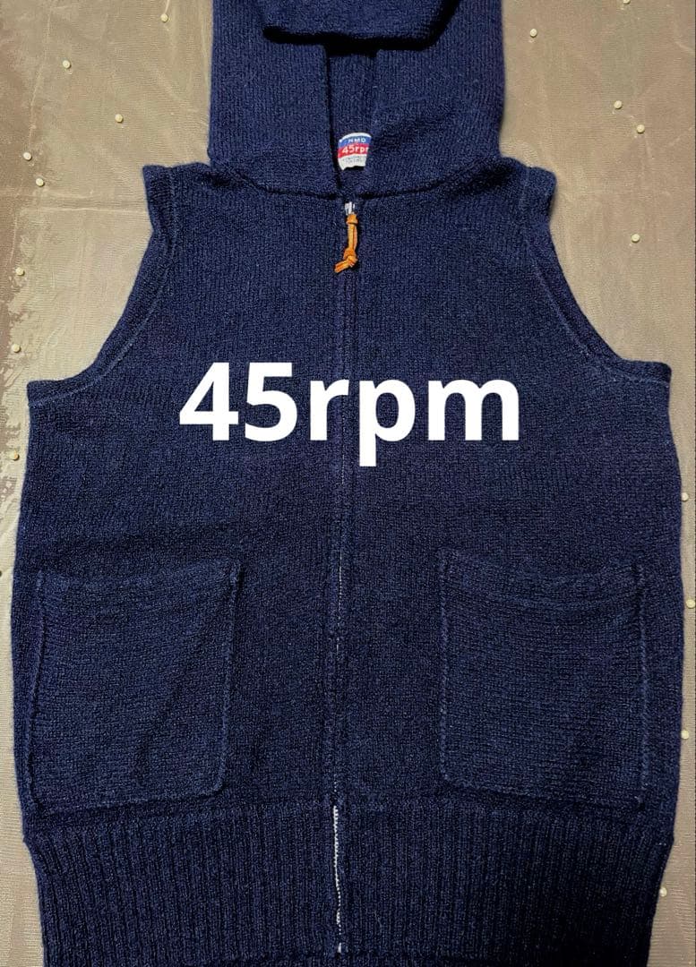 45rpm woolニットベスト