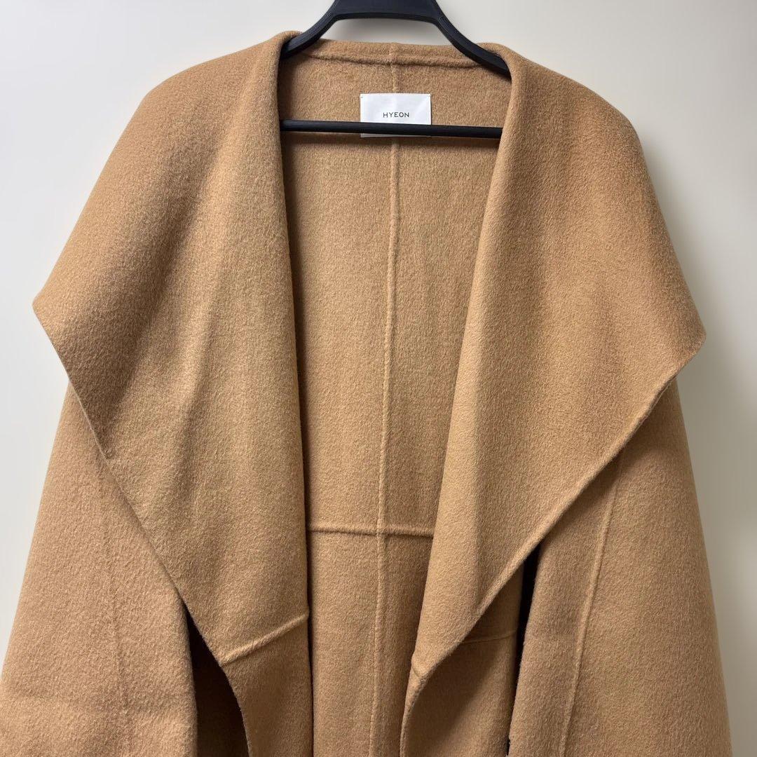 美品❣️HYEON❣️へヨン❣️HAND MADE❣️チェスターコート❣️キャメル❣️
