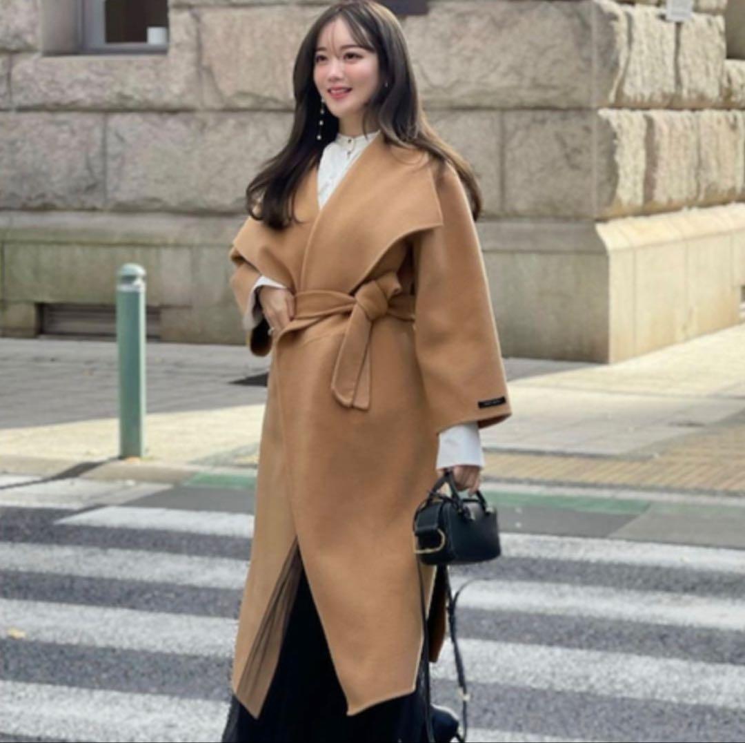 美品❣️HYEON❣️へヨン❣️HAND MADE❣️チェスターコート❣️キャメル❣️