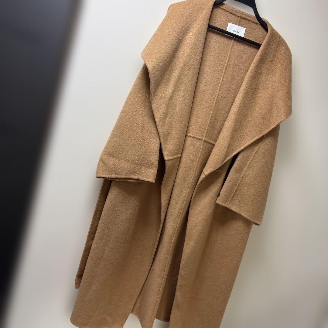 美品❣️HYEON❣️へヨン❣️HAND MADE❣️チェスターコート❣️キャメル❣️
