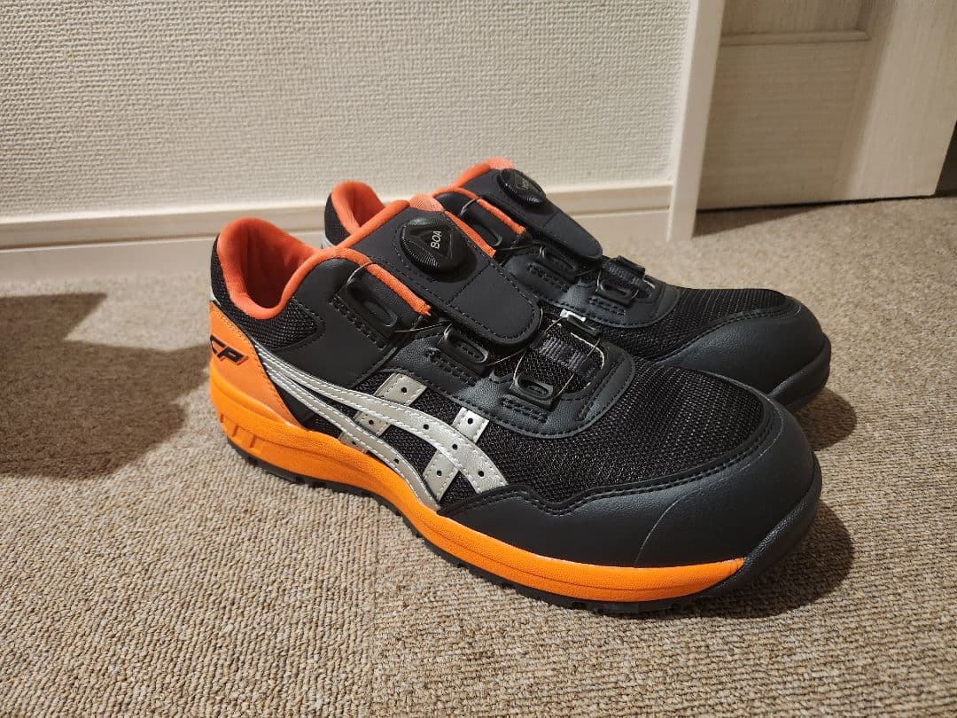 ASICS 　BOAシステム　安全靴 26.0cm ブラック/オレンジ