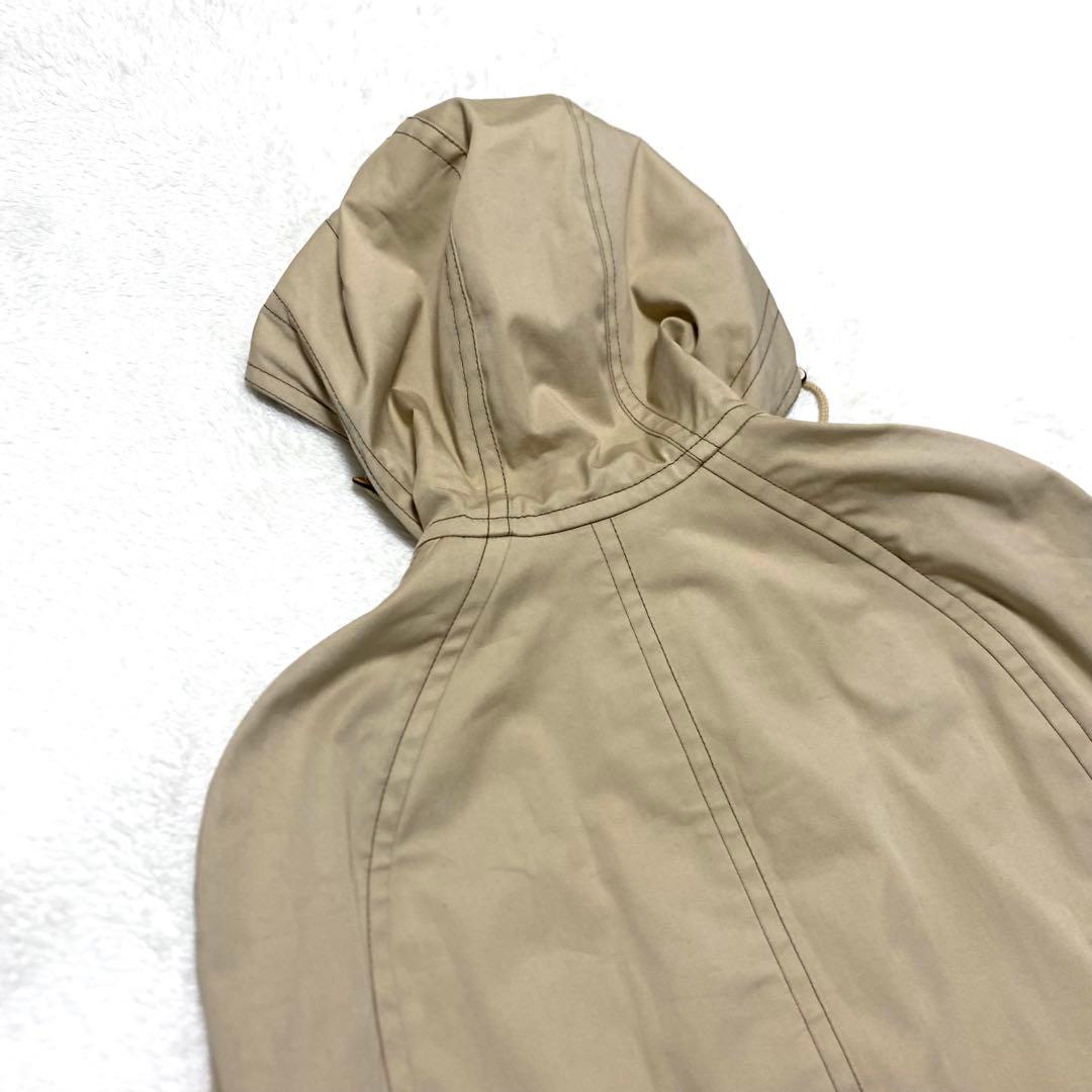 美品　COACH コーチ　ポンチョ　ターンロック　コットン　ベージュ　バイカラー