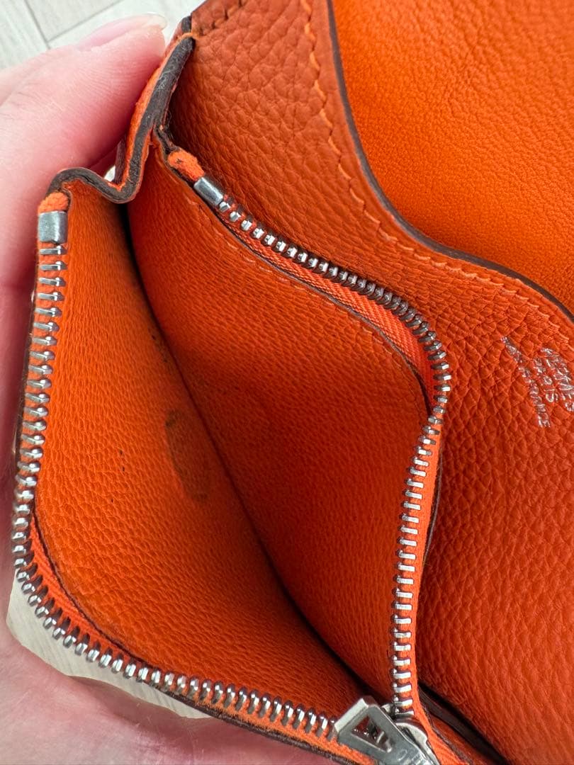 エルメス　ドゴン　コンパクト　二つ折り財布