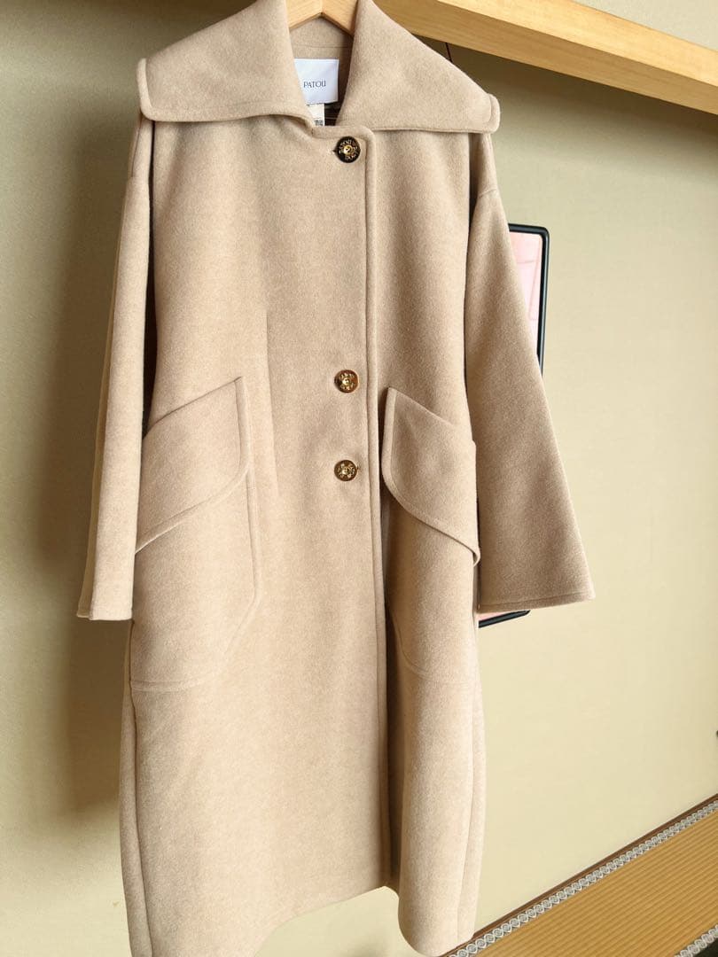 【試着のみ新品同様】PATOU パトゥ ウールコート 36 ベージュ