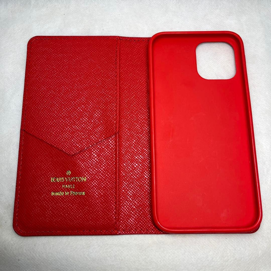 【美品】LOUIS VUITTON iPhone 13ProMax手帳型ケース