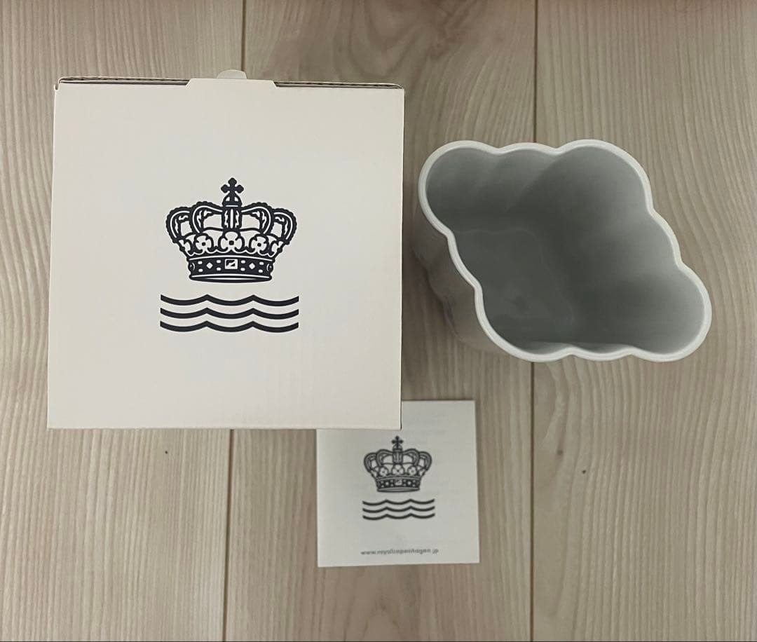 ロイヤルコペンハーゲン ブルーパルメッテ フラワーベース