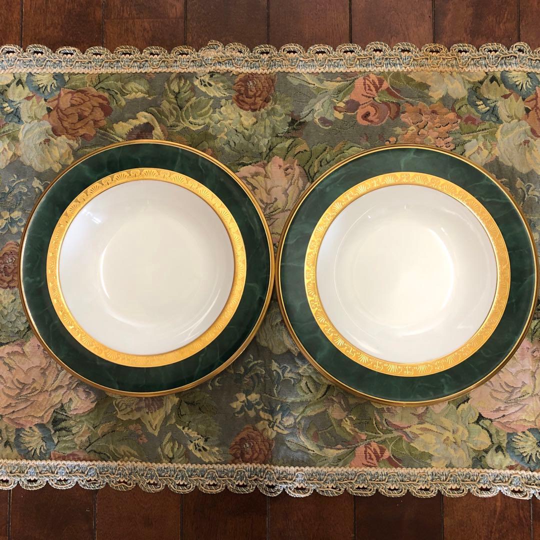 Noritakeフィッツジェラルド22cmスープ皿2枚