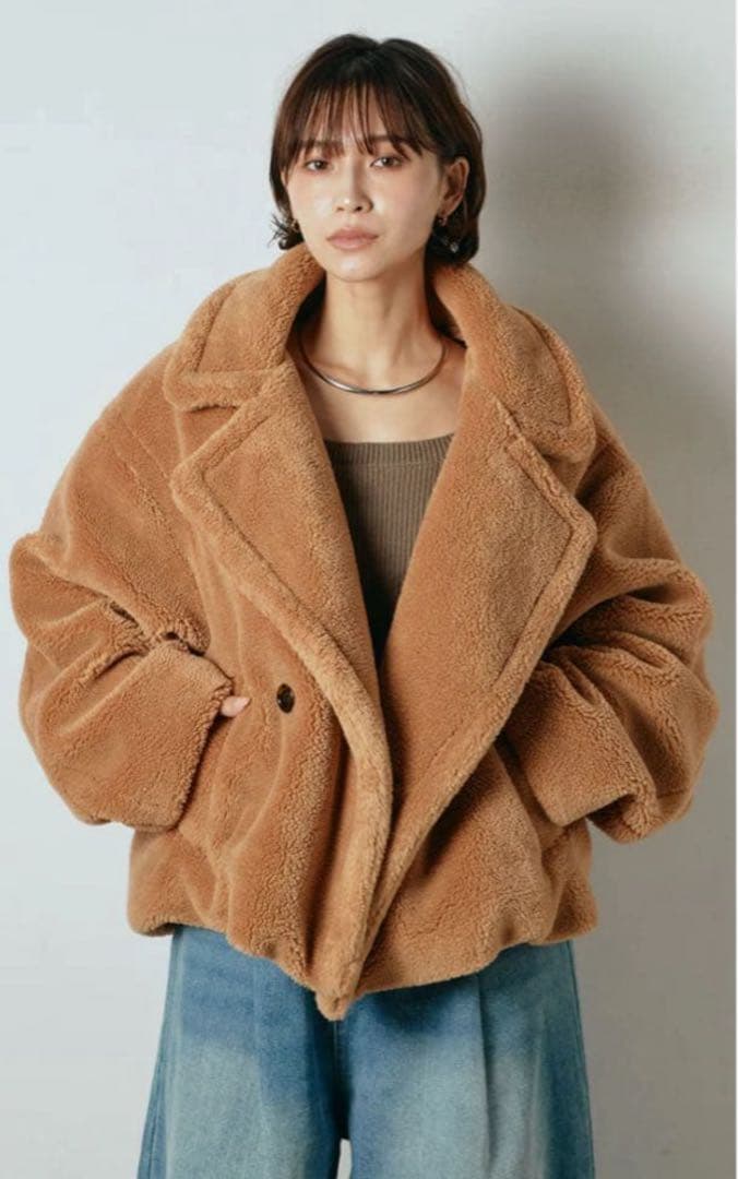 テディボアショートジャケット キャメル /esica エシカ 同型