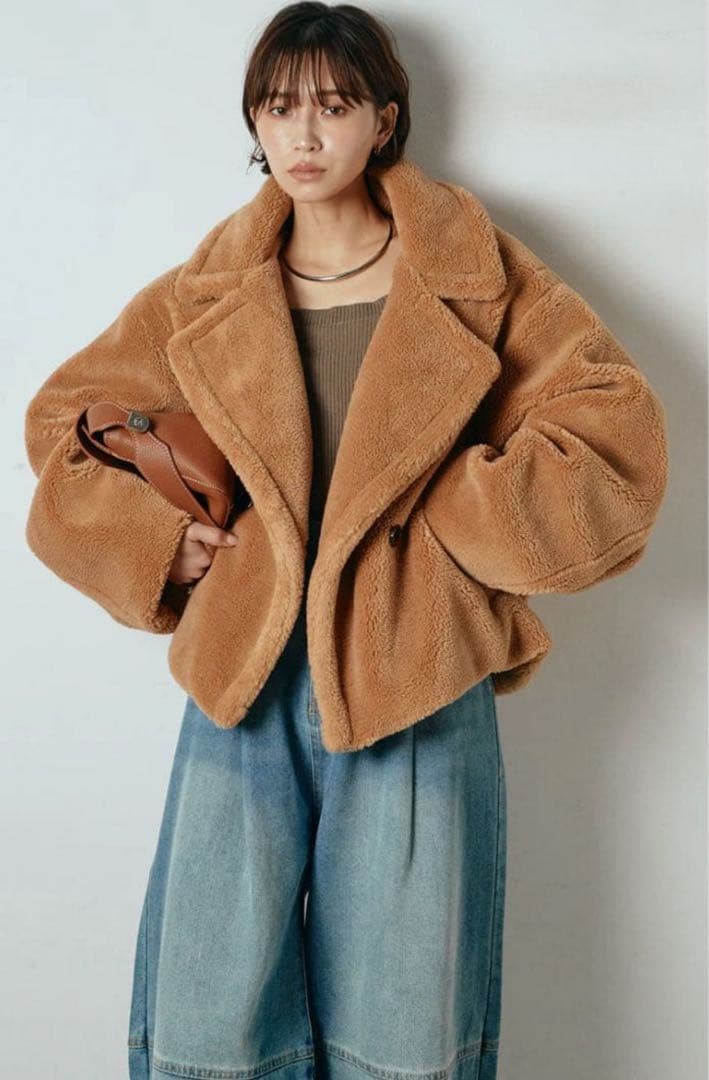 テディボアショートジャケット キャメル /esica エシカ 同型