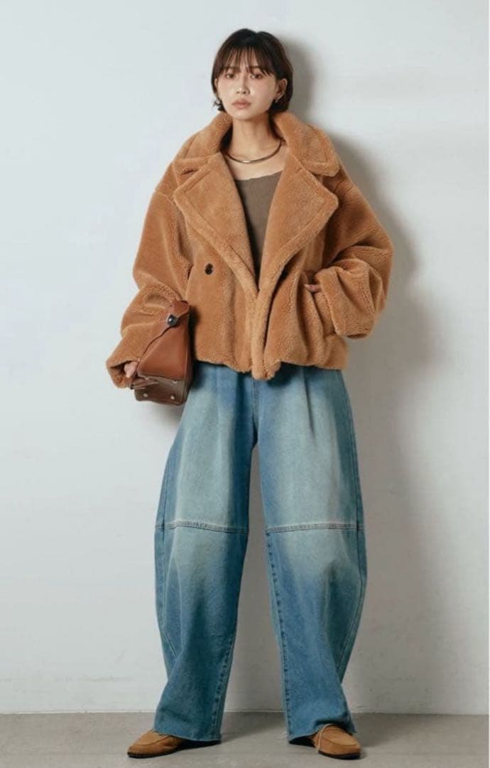 テディボアショートジャケット キャメル /esica エシカ 同型