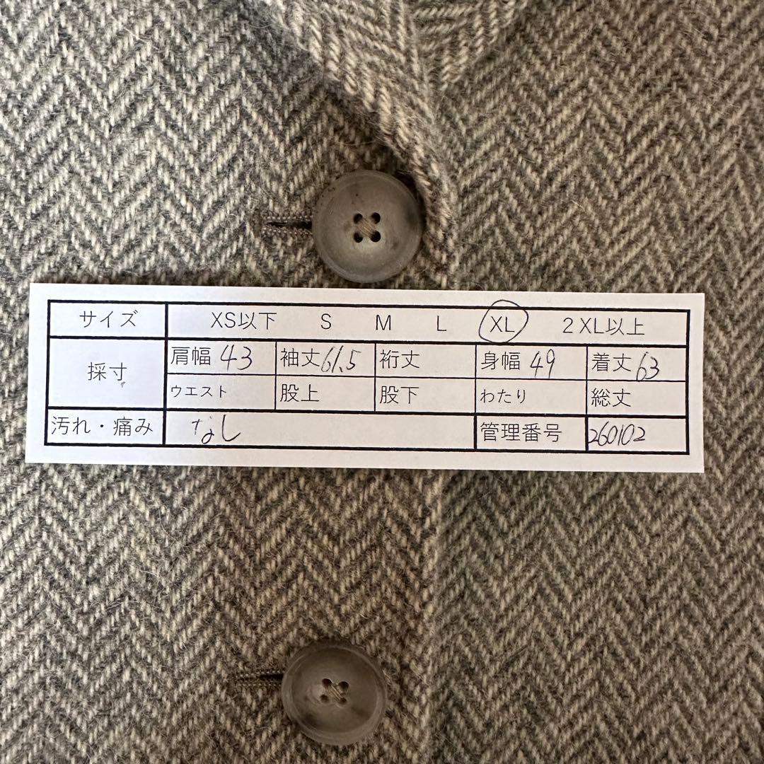 【エルボーパッチ】ラルフローレン　テーラードジャケット　アルパカ混　ヘリンボーン