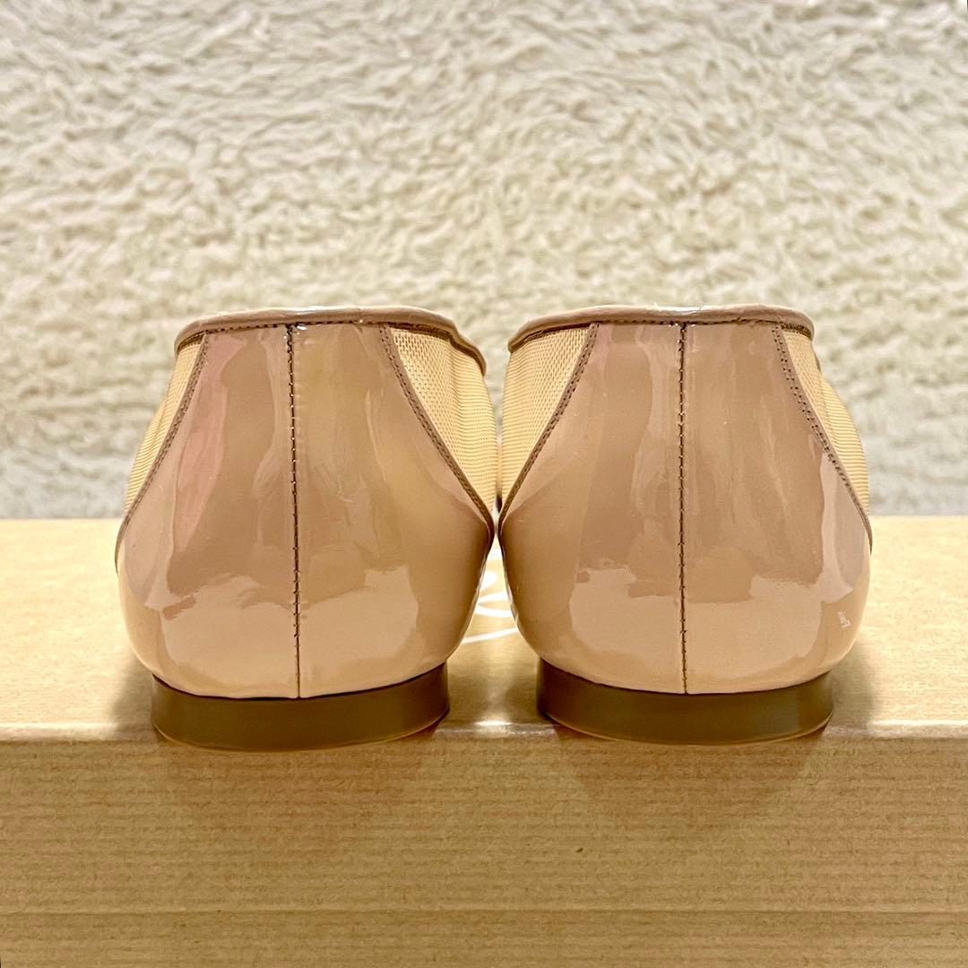 箱付き未使用級 クリスチャンルブタン FOLLIES メッシュフラット パンプス