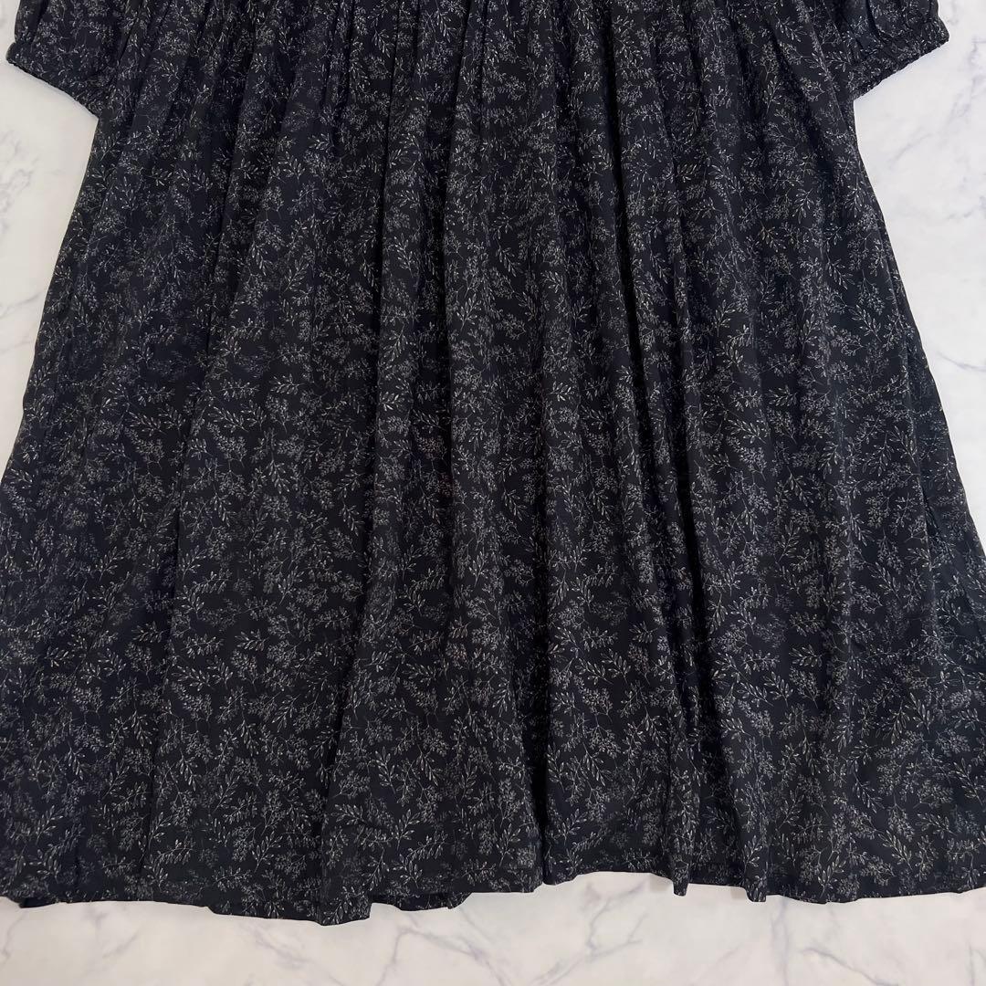 タグ付 BEARDSLEY ビアズリー リーフ プリント ワンピース