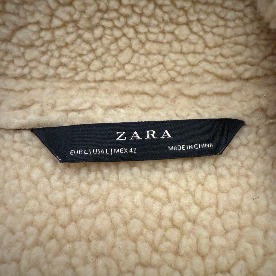 【美品】ZARA B-3 フライトジャケット ムートン L カーキ
