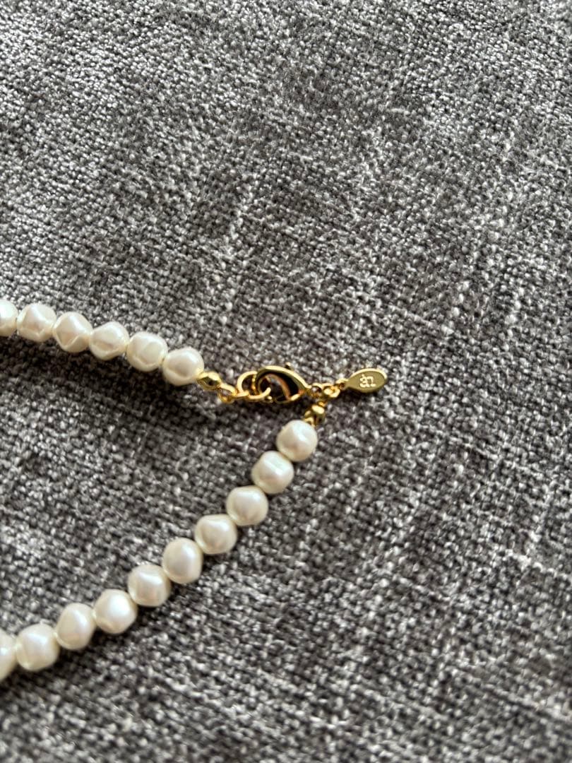 anuans バロックパールロングネックレス