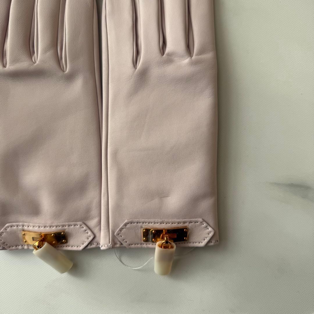 新品＊エルメス＊グローブ＊手袋＊パーソナルオーダー＊モーヴペール