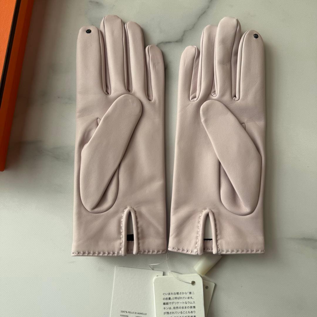 新品＊エルメス＊グローブ＊手袋＊パーソナルオーダー＊モーヴペール
