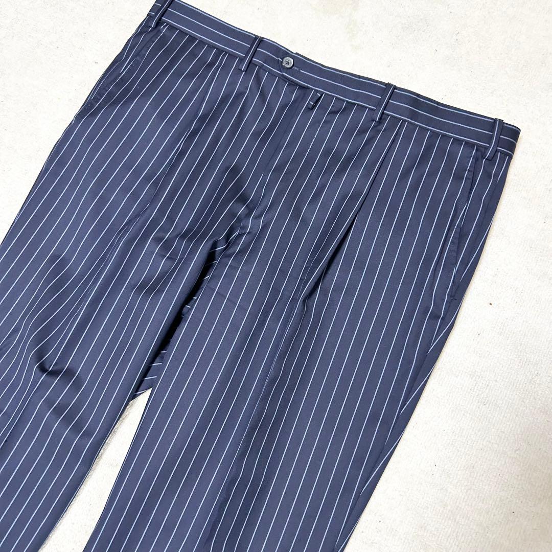 希少　VALENTINO ビジネススーツセットアップ　ネイビー　ストライプ