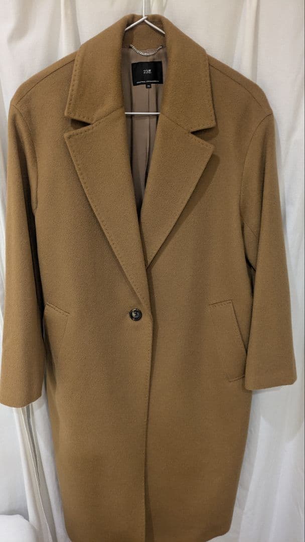 23区 チェスターコート サイズ38 キャメル