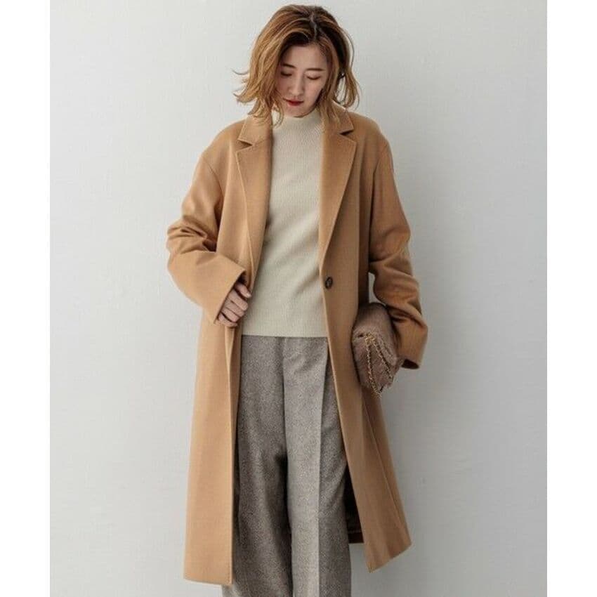 23区 チェスターコート サイズ38 キャメル