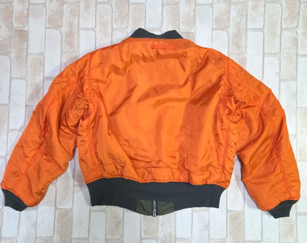 USA製 80s アルファインダストリーズ MA-1 カーキ L