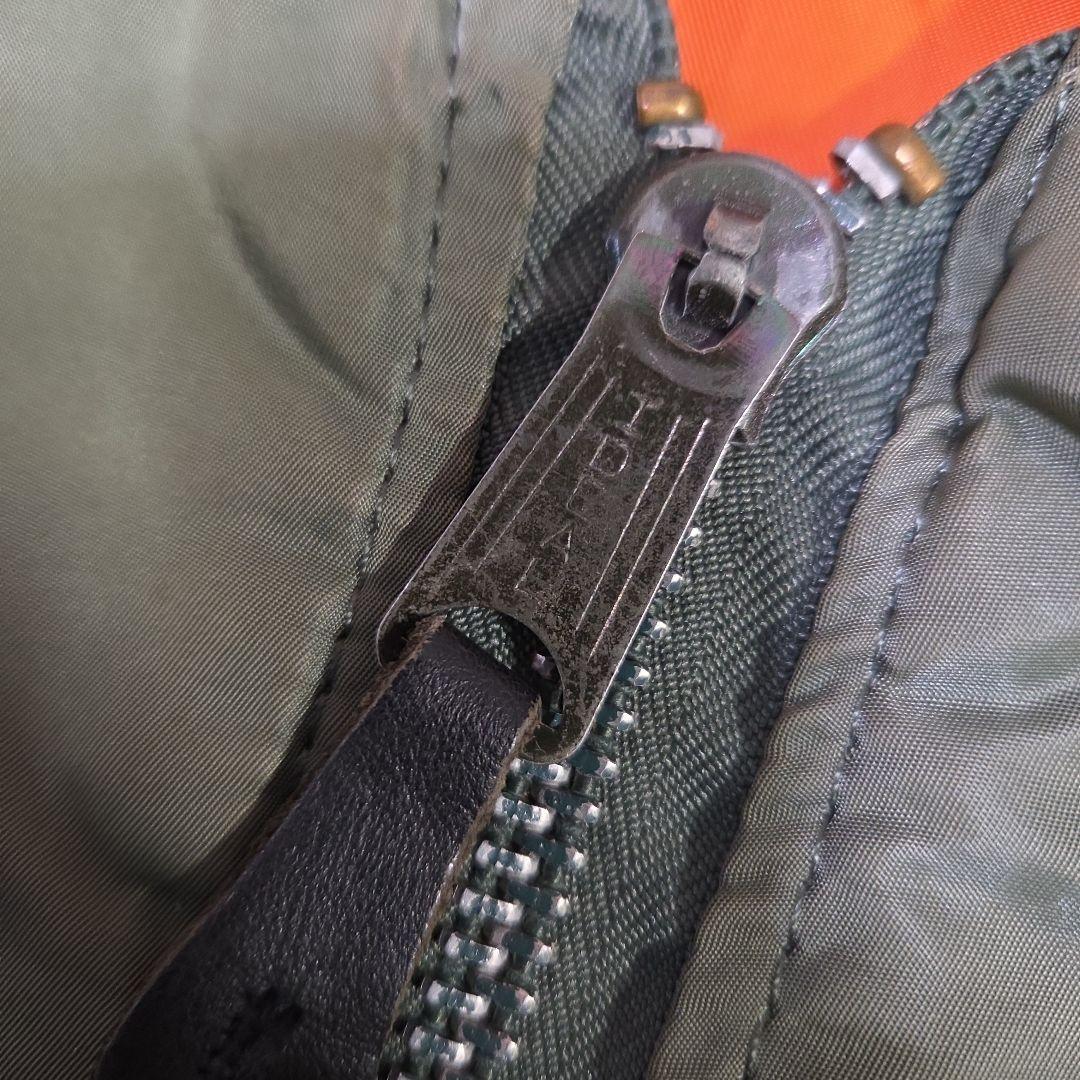 USA製 80s アルファインダストリーズ MA-1 カーキ L