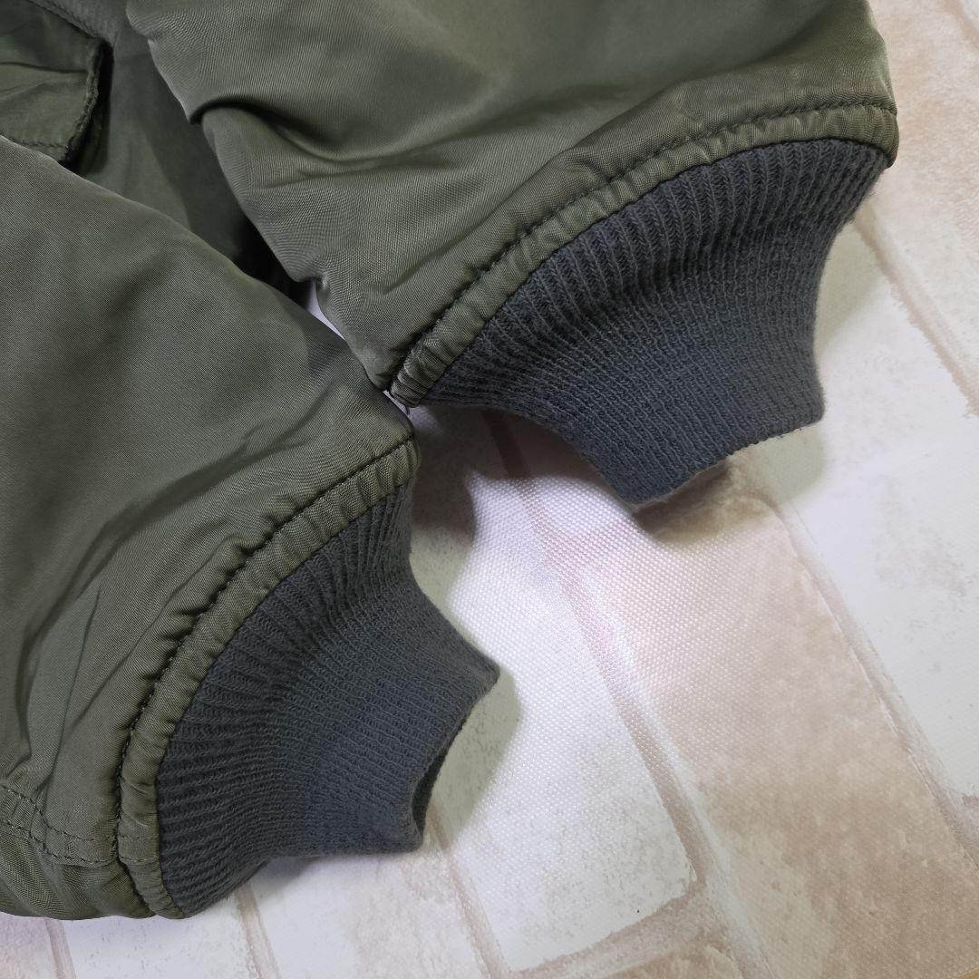 USA製 80s アルファインダストリーズ MA-1 カーキ L