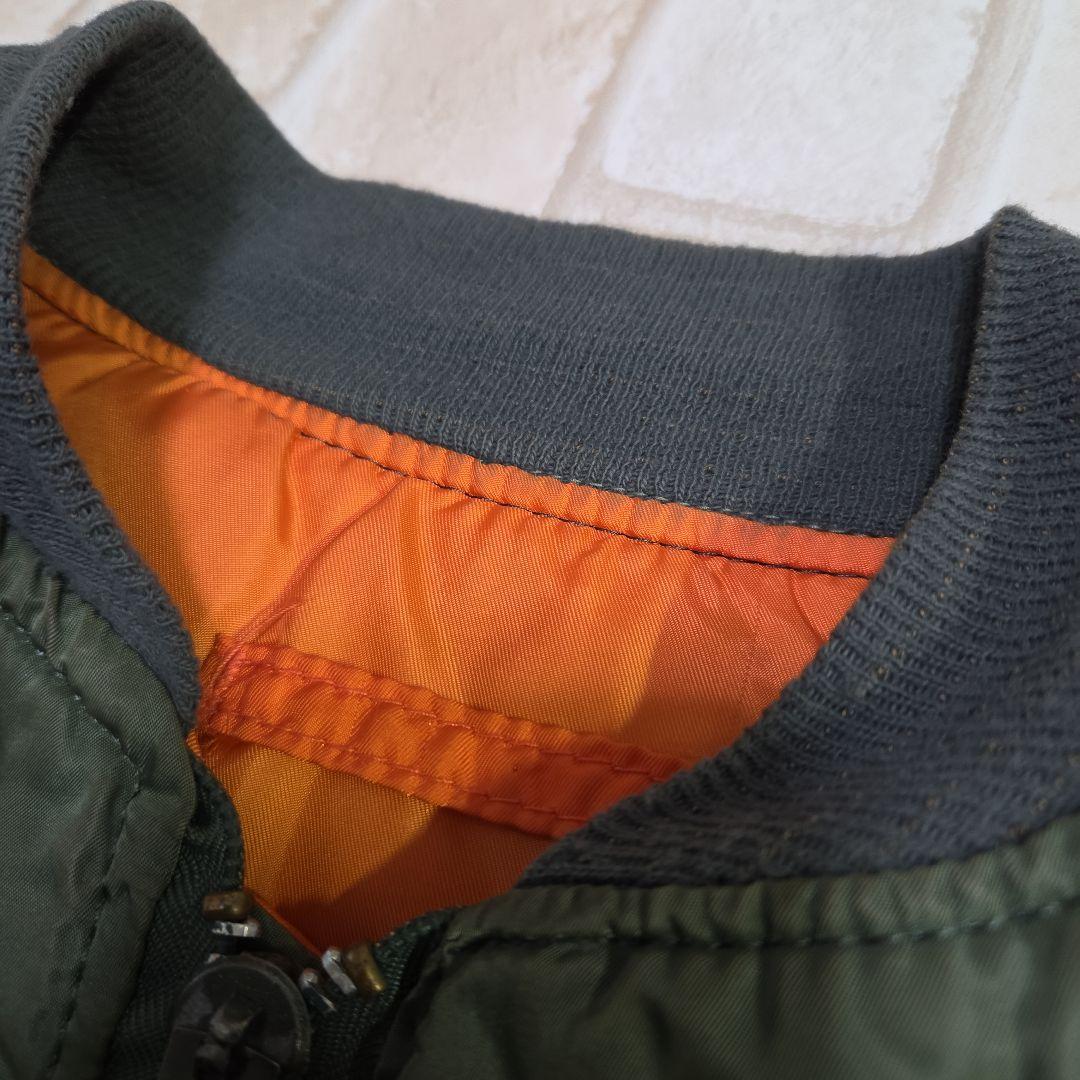 USA製 80s アルファインダストリーズ MA-1 カーキ L