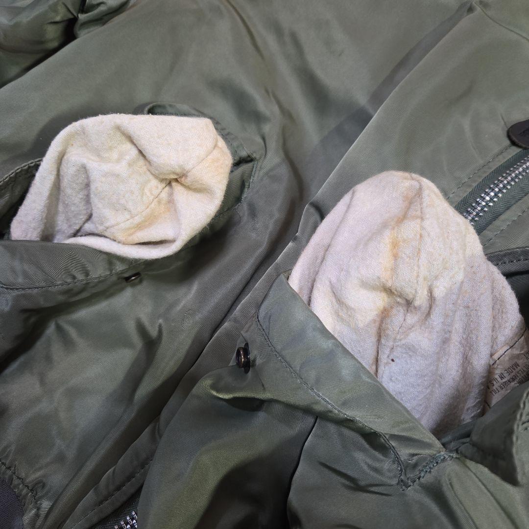 USA製 80s アルファインダストリーズ MA-1 カーキ L