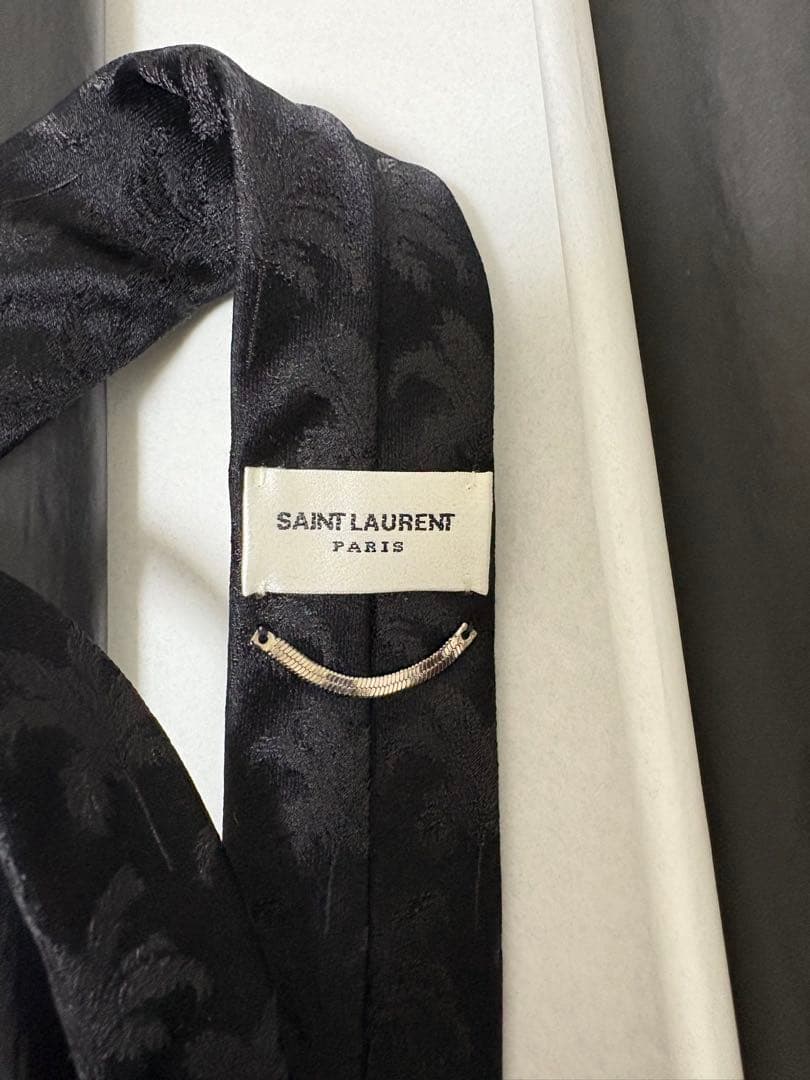 SAINT LAURENT ブラック ネクタイ