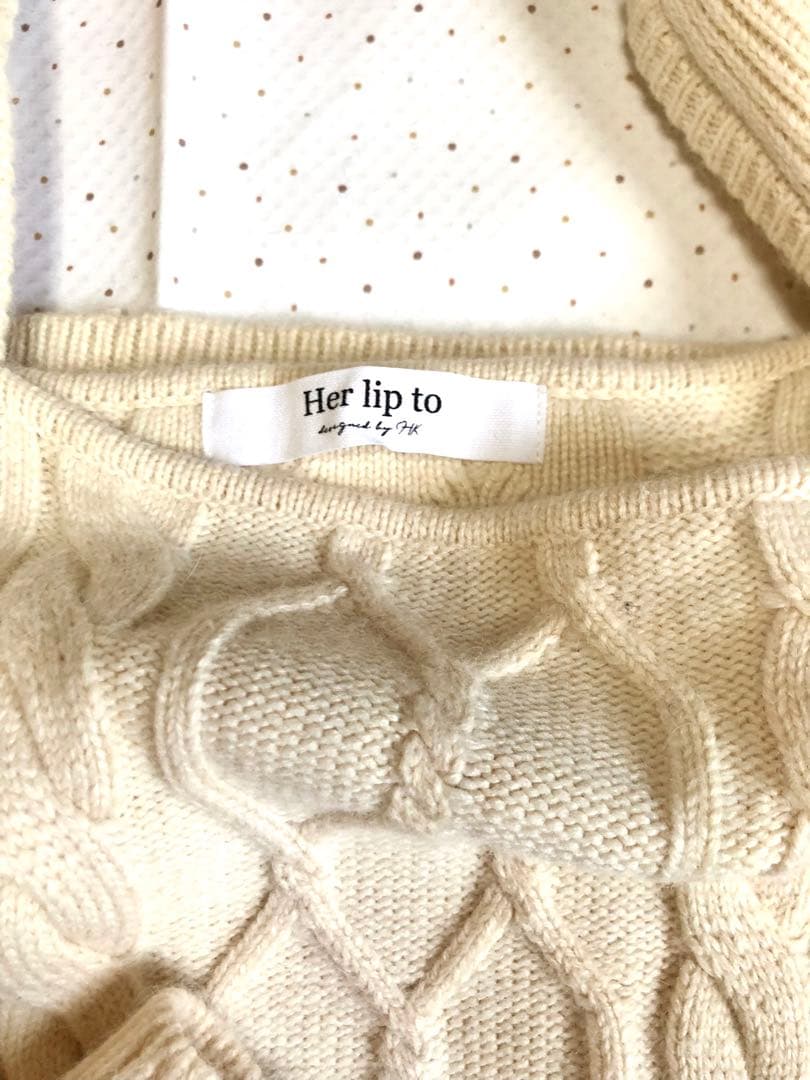 ワンピース Herlipto Bambina Cable Knit Dress